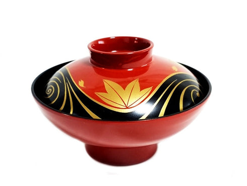 Momiji bowls with lids x2